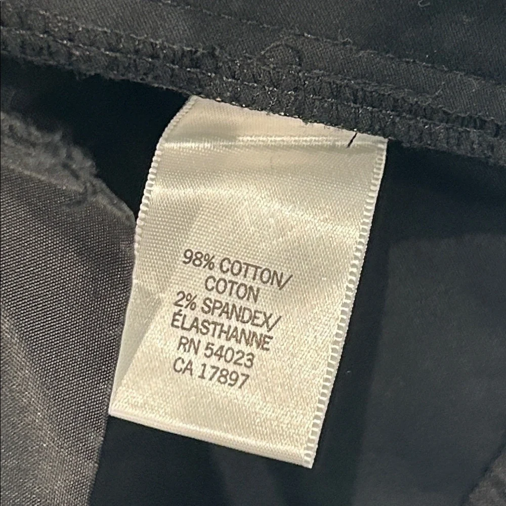 Banana Republic Jackson Fit black wide leg trouser pants size 8